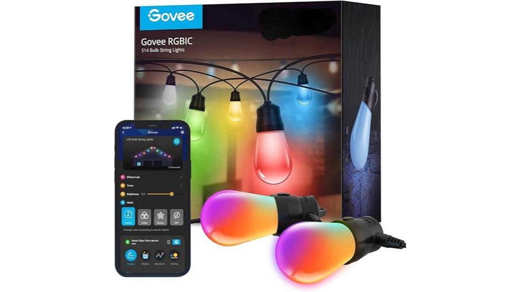 rgbic outdoor string lights