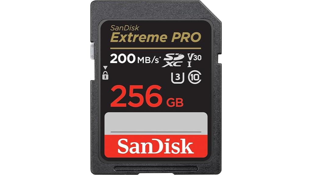 sandisk 256gb memory card