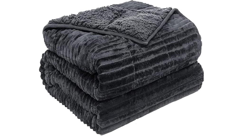 sherpa fleece weighted blanket