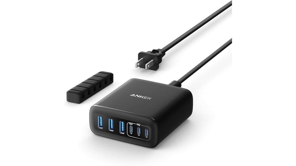 six port usb c charger