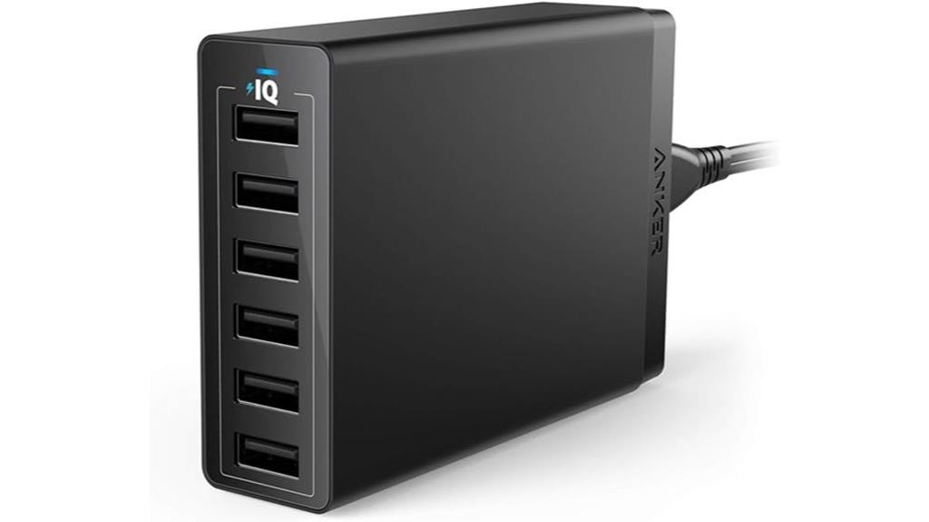 six port usb charger