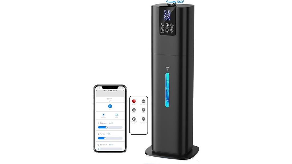 smart humidifier with remote