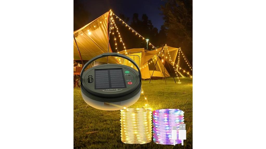 solar camping string lights