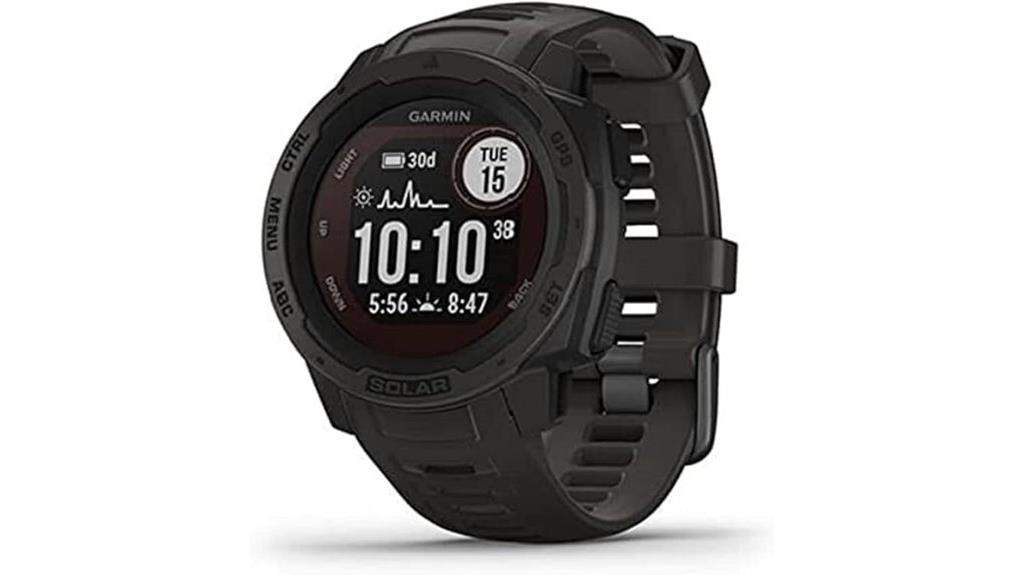 solar powered rugged outdoor smartwatch