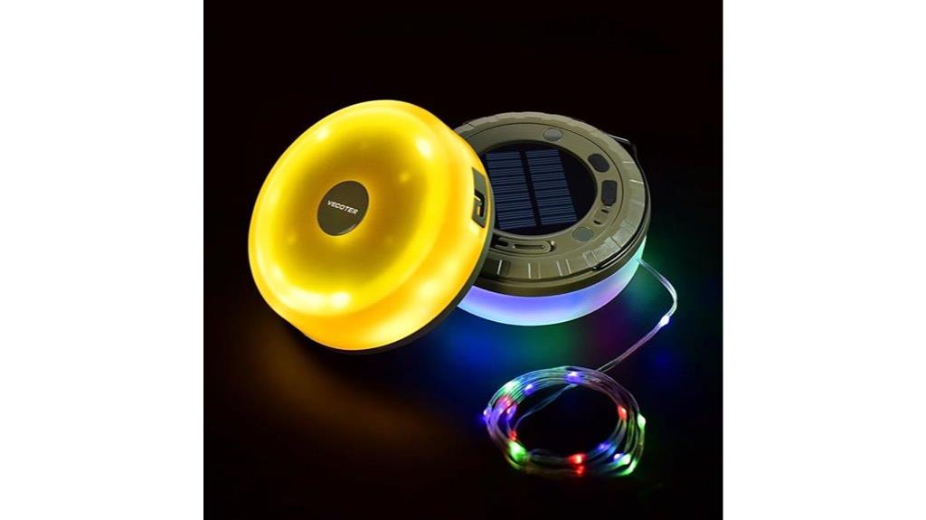 solar tent lighting decor