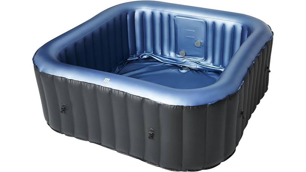 square outdoor bubble spa