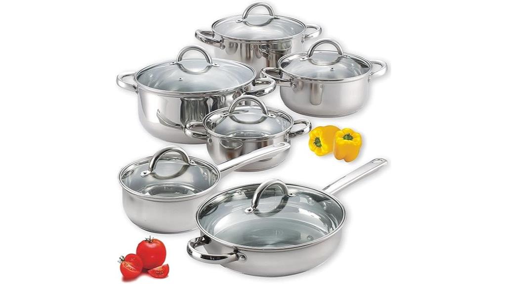 stainless steel cookware set