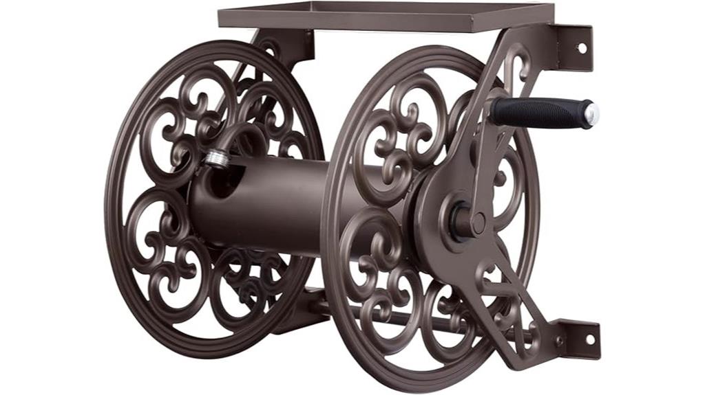 steel wall mount hose reel