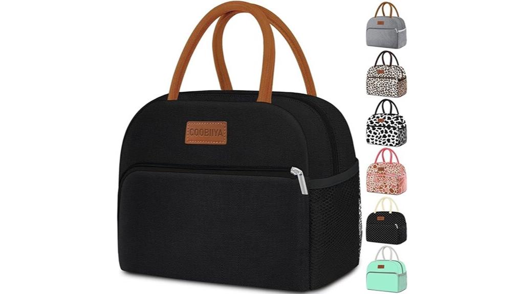 stylish insulated lunch bag