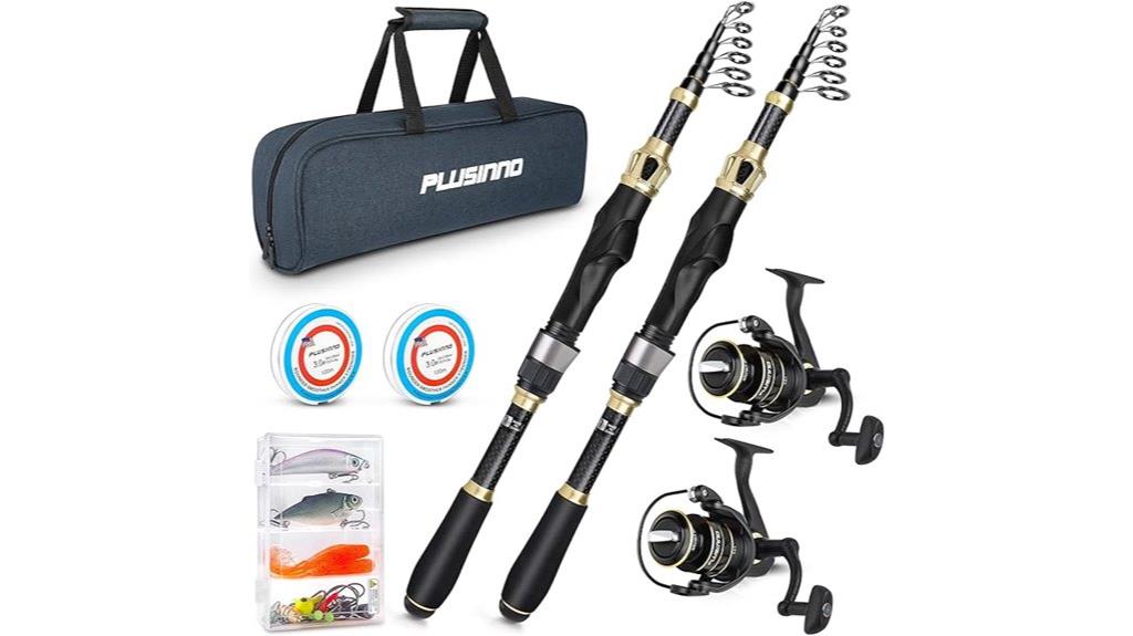 telescopic fishing rod combo