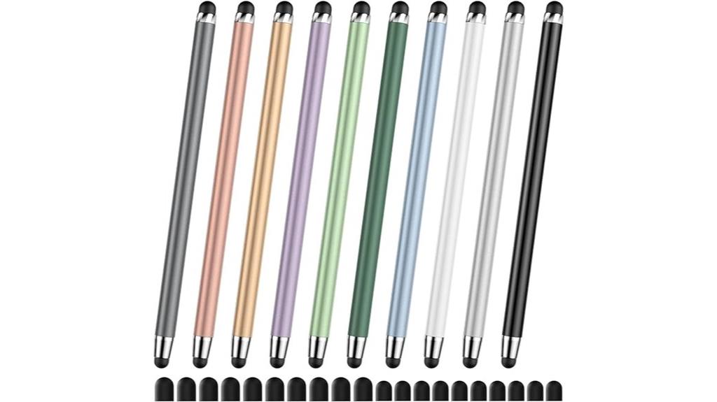 ten high precision touch styluses