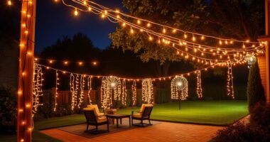 top backyard string light ideas