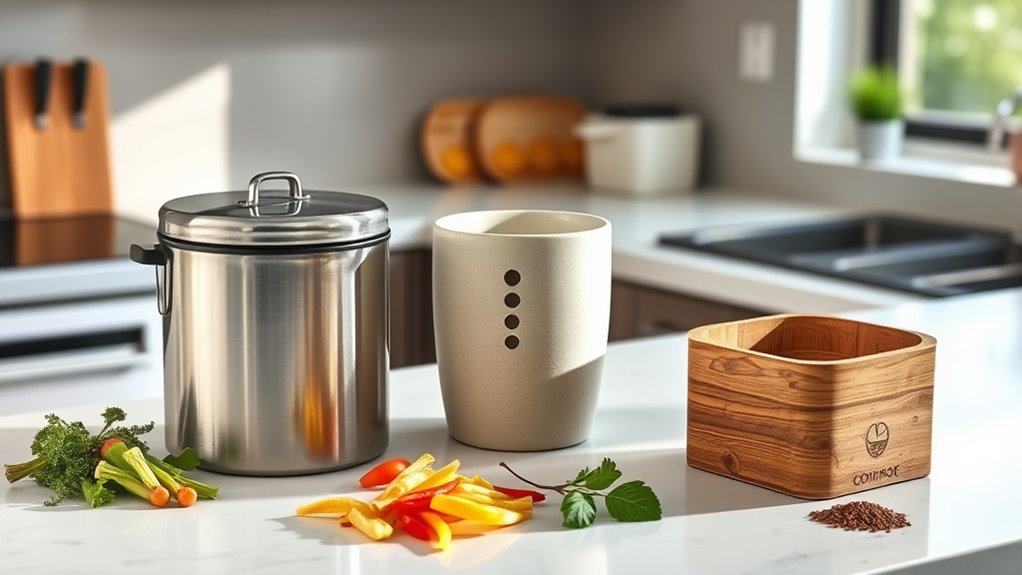 top kitchen compost bin options