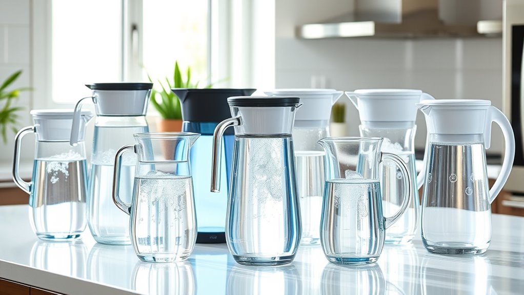 top water filter pitchers