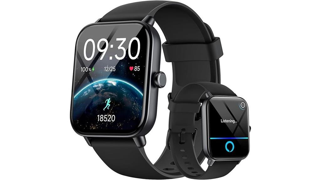 touchscreen fitness waterproof smartwatch