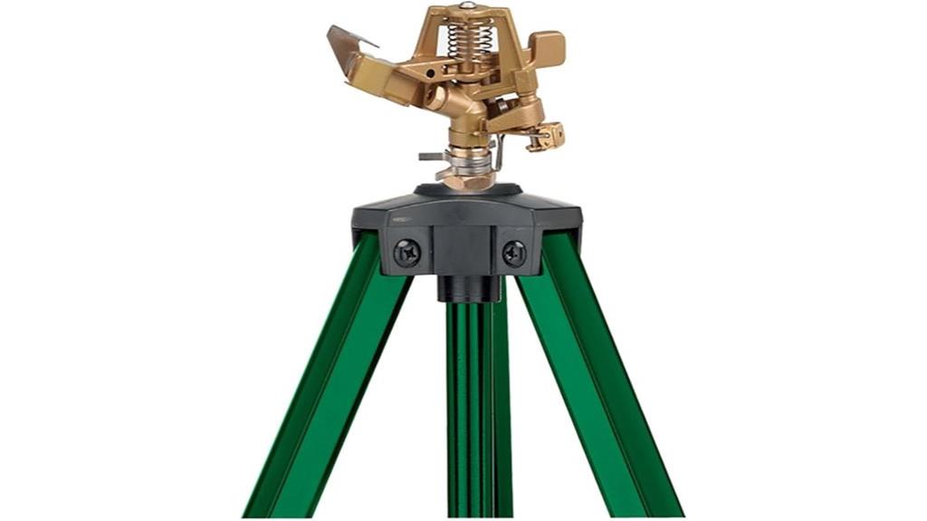 tripod mounted orbit sprinkler