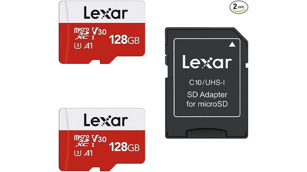 two 128gb micro sds
