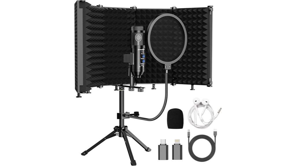 upgraded microphone with shield