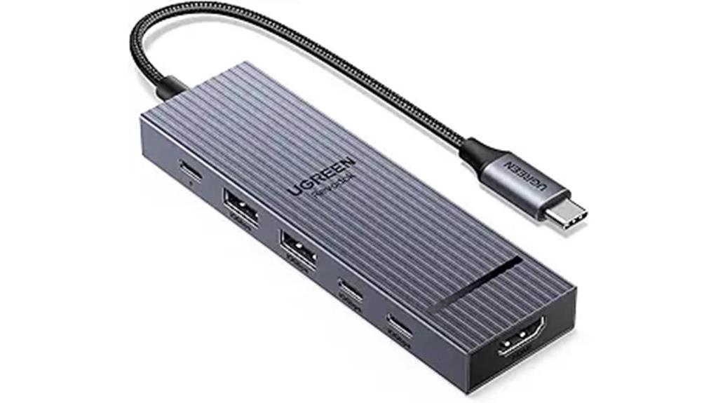 usb c hub with six ports