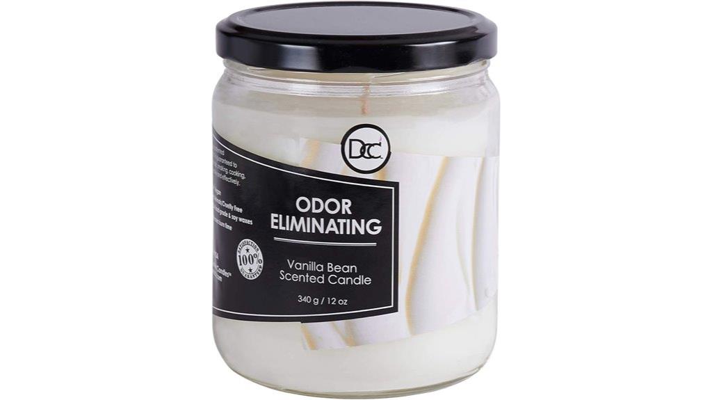 vanilla scent candle
