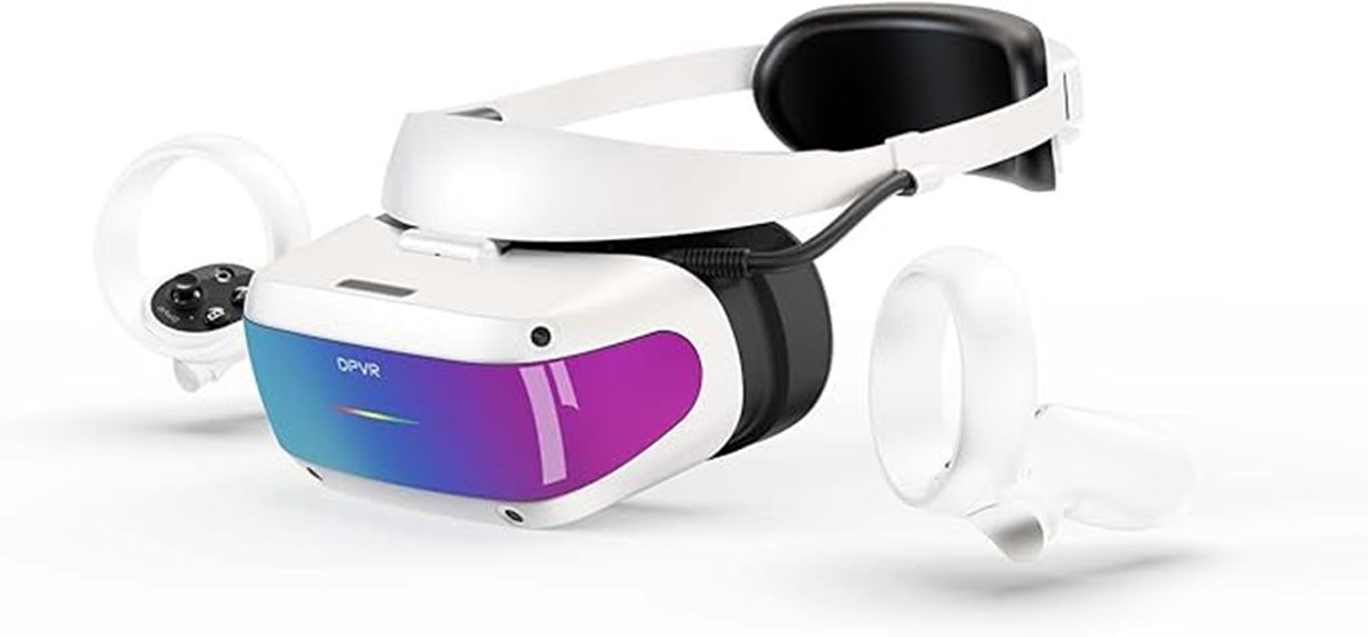 vr headset with controller