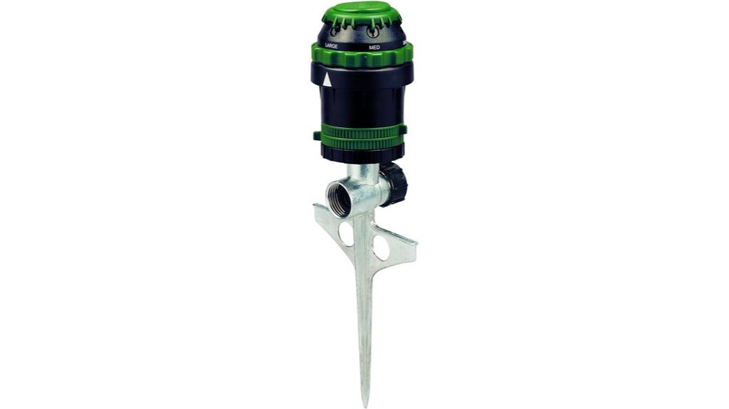 water sprinkler on spike