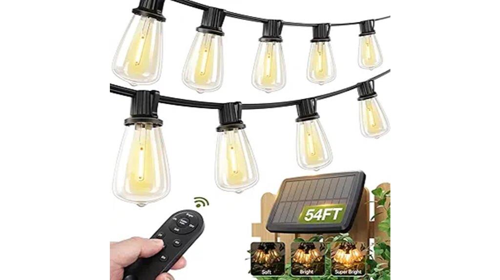waterproof 54ft solar lights