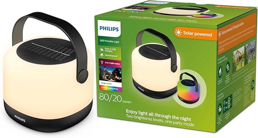 waterproof solar lantern light