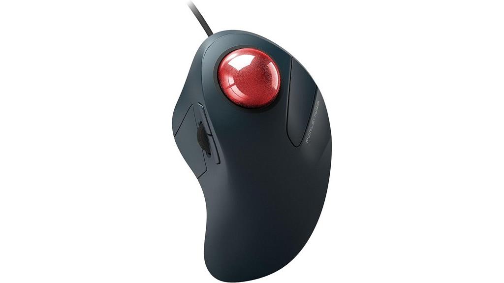 wired ergonomic trackball mouse