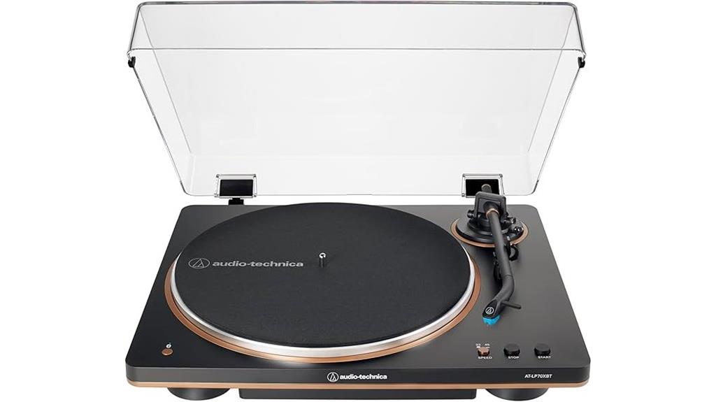 wireless black turntable design