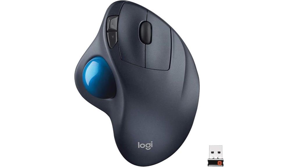 wireless ergonomic trackball