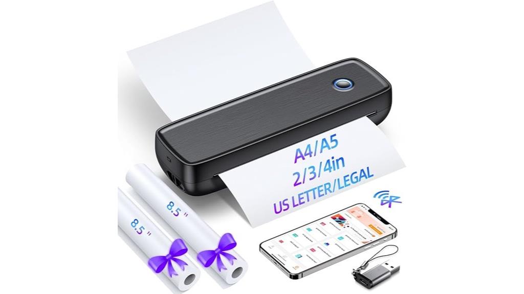 wireless travel inkless printer