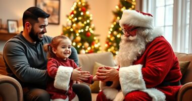 christian parents address santa