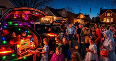 community halloween trunk event