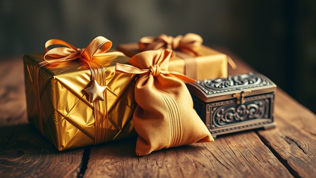 gifts symbolize kingship and sacrifice