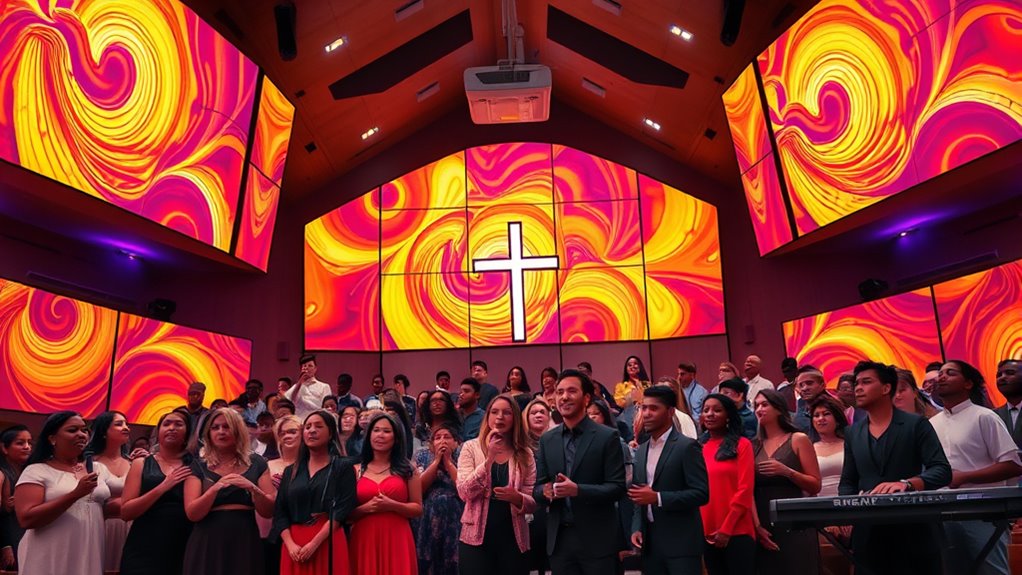 innovative multimedia enhances worship