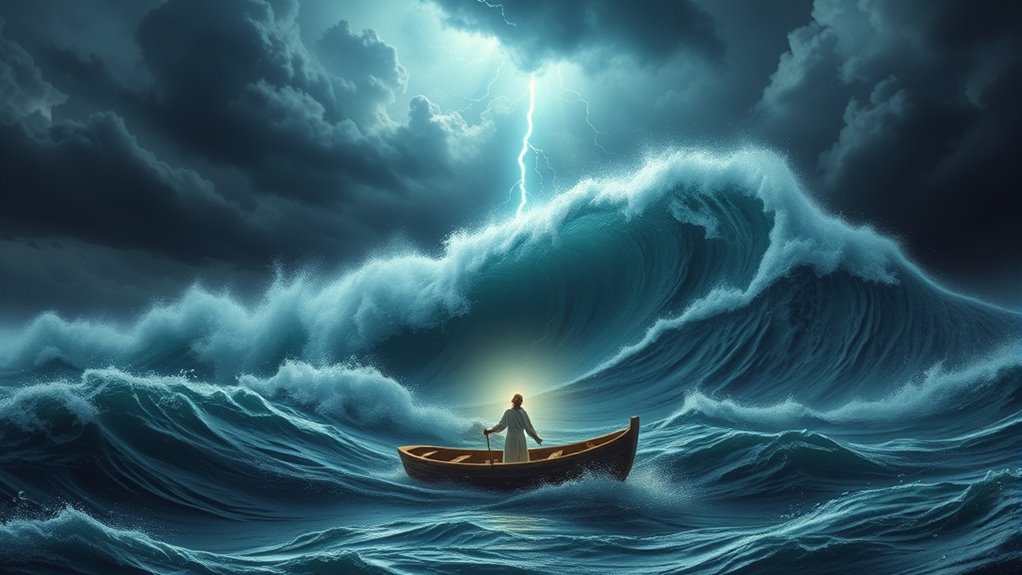 jesus calms stormy seas