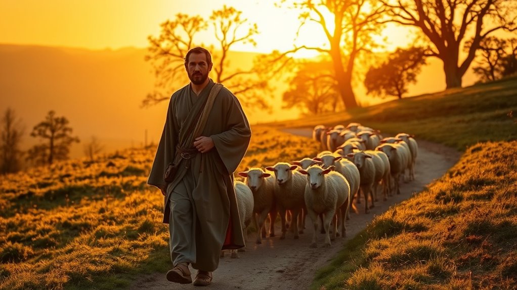 jesus cares for his sheep