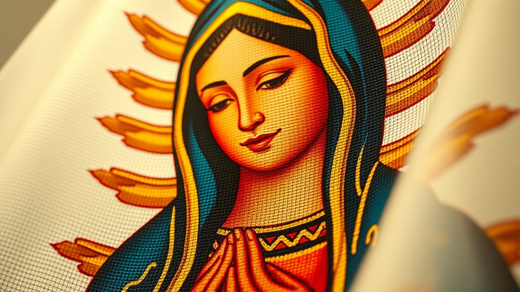 miraculous image on cloak