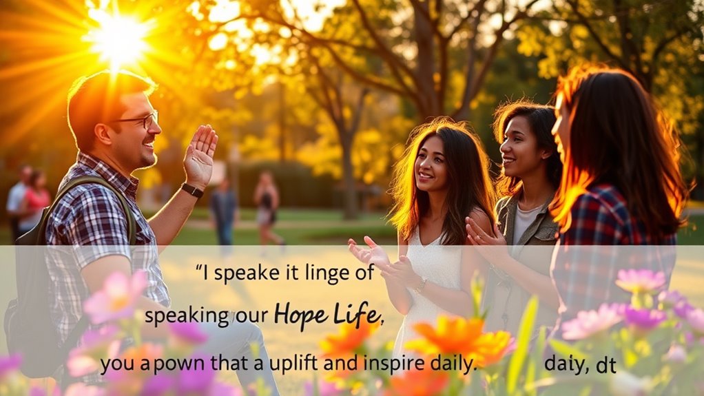 speak life through intentional words