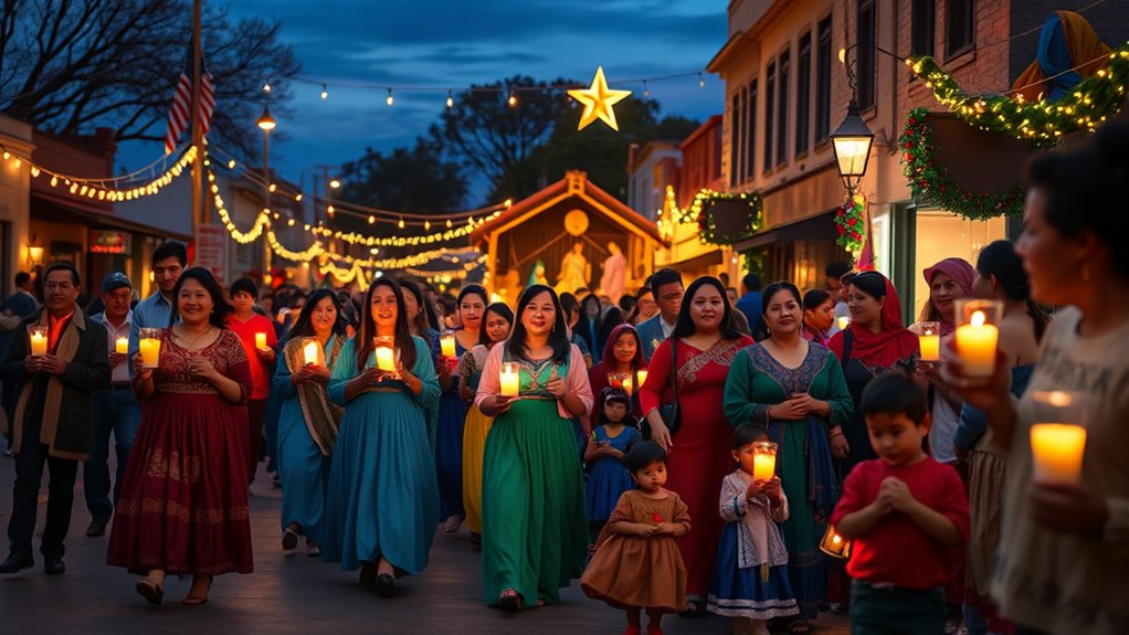 traditional festive community singing