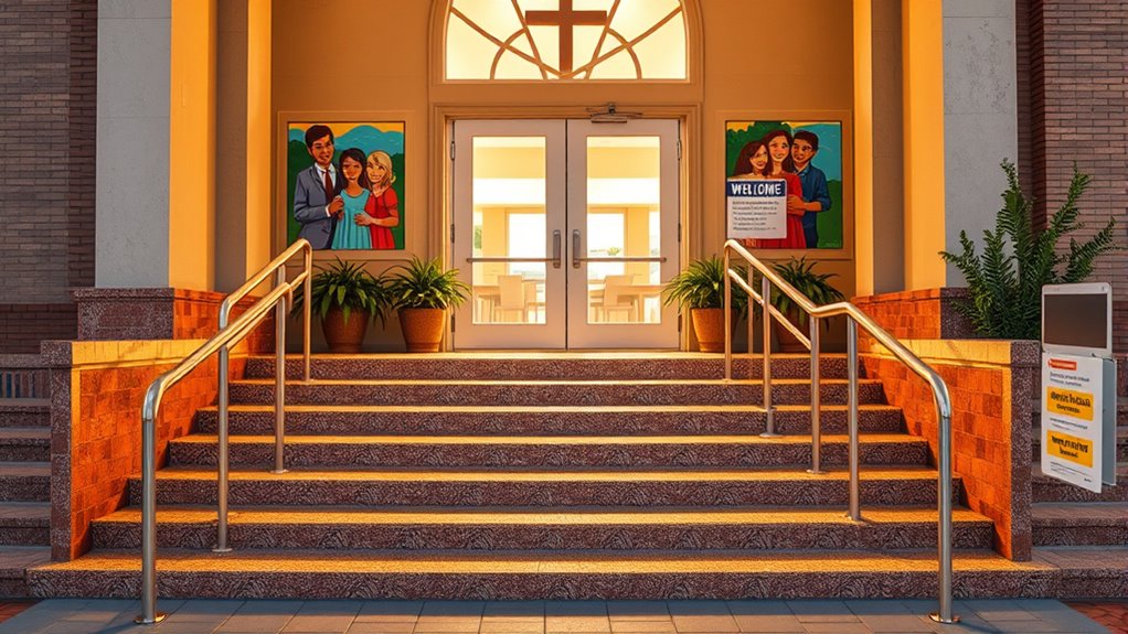 welcoming accessible entryway design