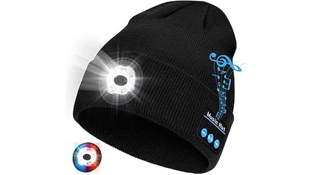 bluetooth light knitted hat
