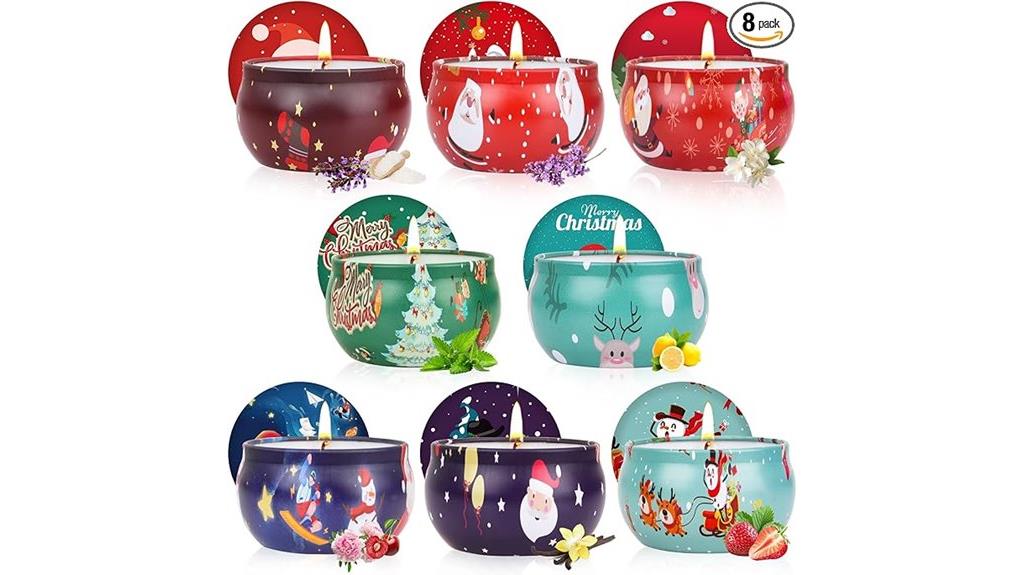 festive candle collection