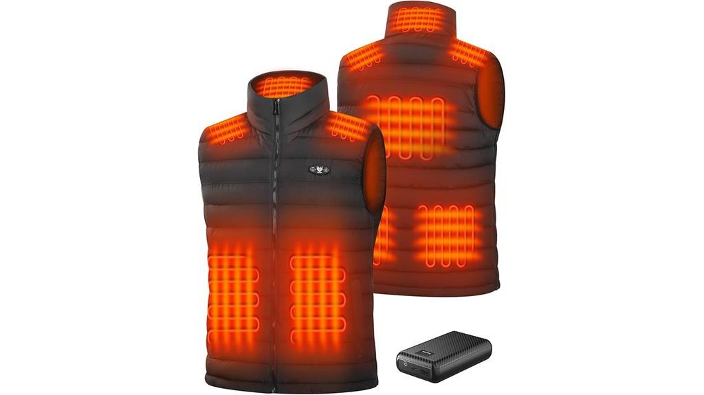 heated men s vest with large battery