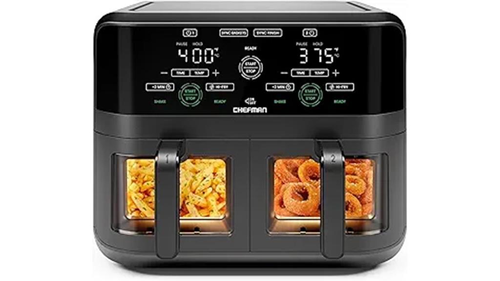 large capacity dual basket