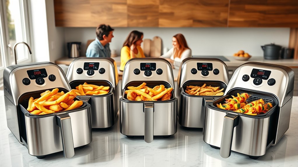 large family air fryers
