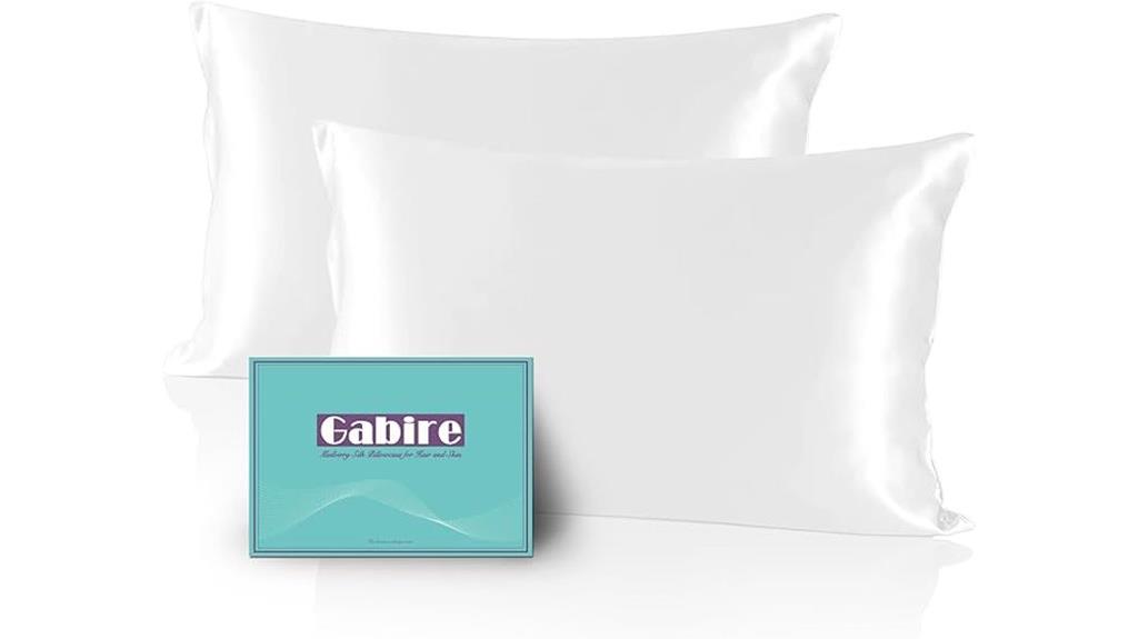 luxury silk pillow set