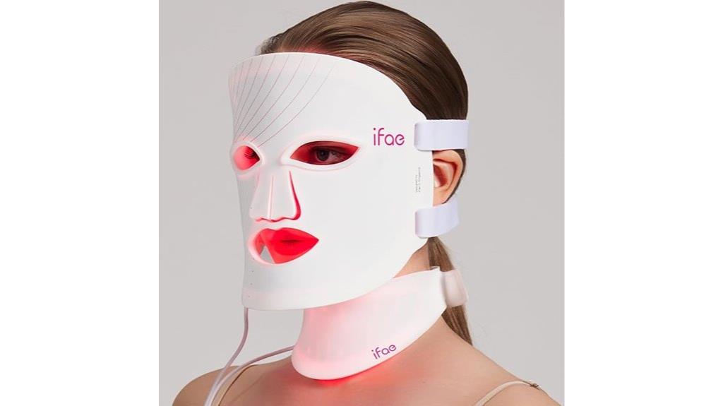 multicolor red light mask