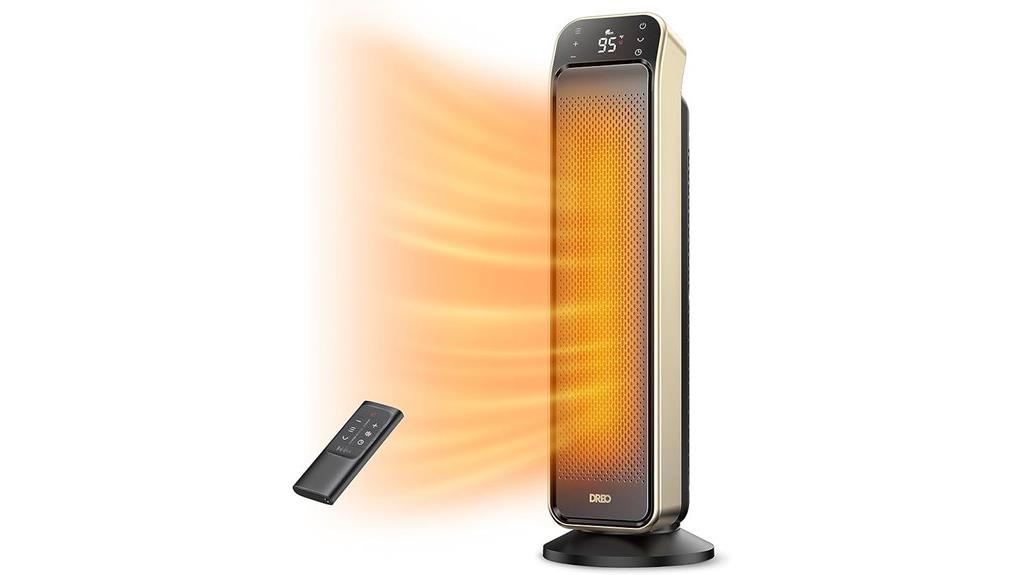 portable room heater with remote